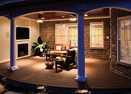 Deck ecologico - Marron Miel c