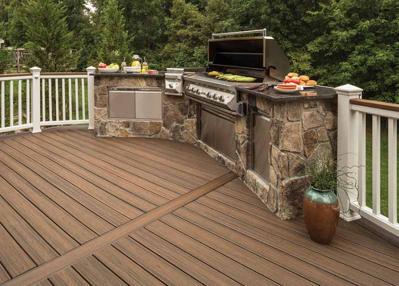 a Deck ecologico - Color Roble Montaña