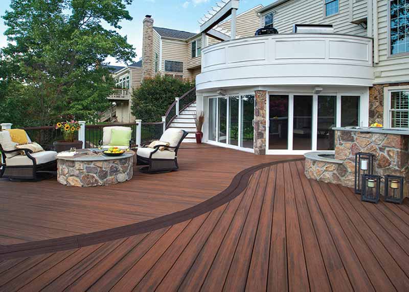 c Deck ecologico - Color Roble Montaña